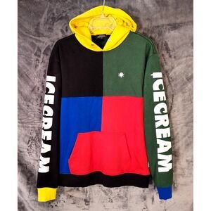 Ice Cream Billionaire Boys Club Mens Medium Phillips Hoodie Colorblock Spell out